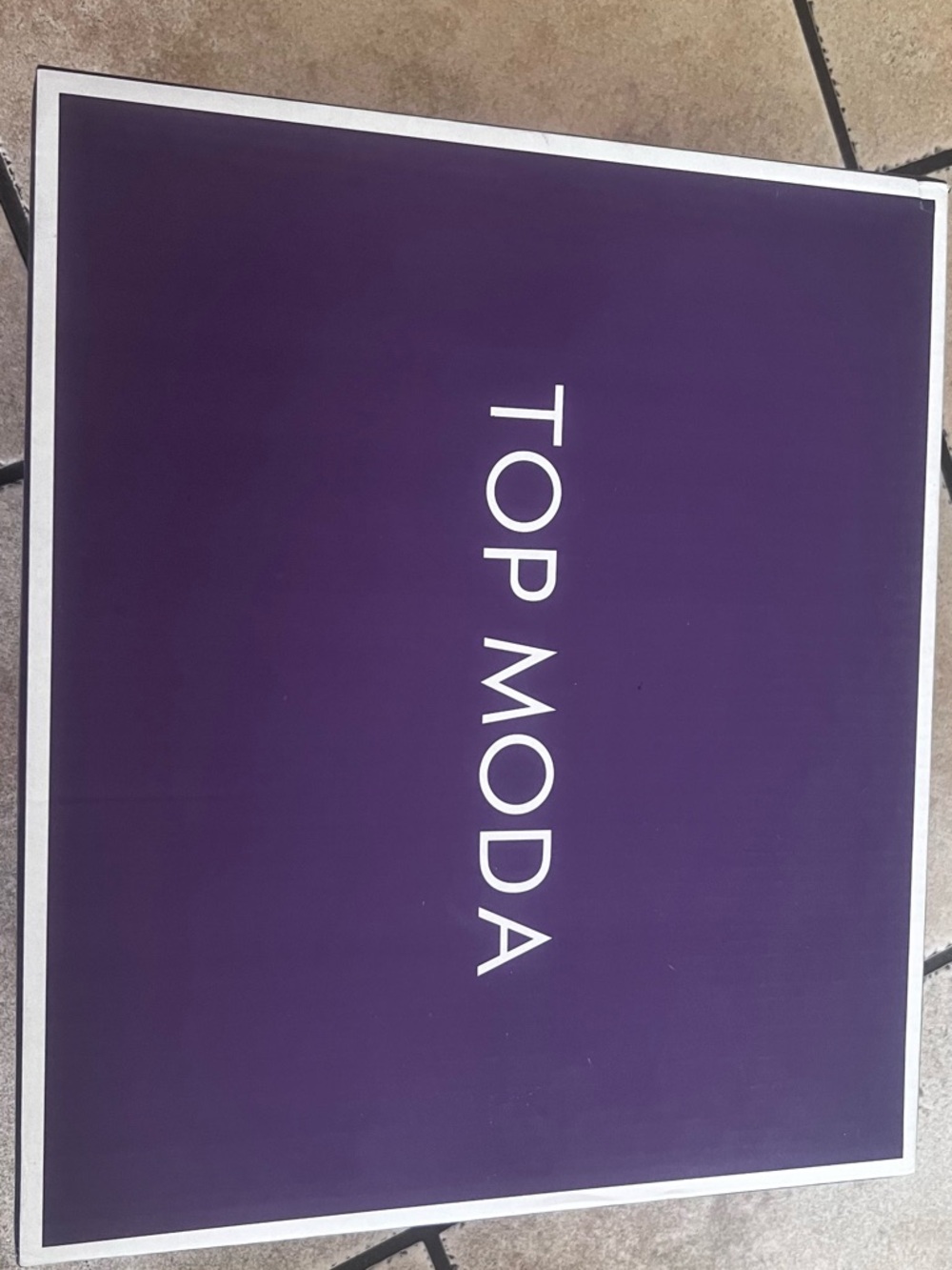 TOP Moda Purple Storage Box with White Logo